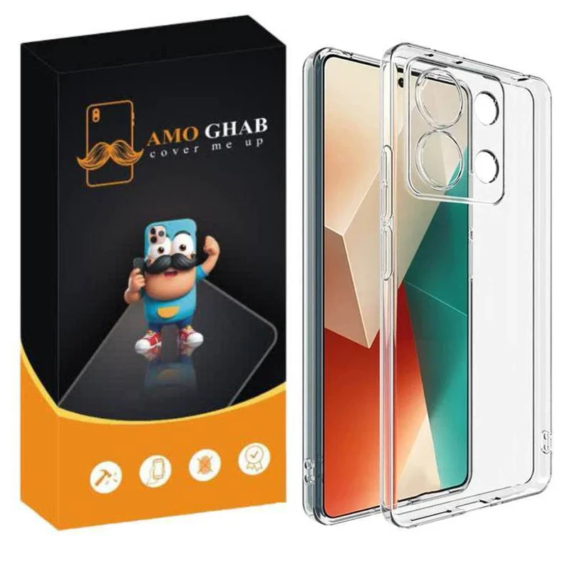 کاور عمو قاب مدل Crystal مناسب برای گوشی موبایل شیائومی Redmi Note 13 pro 5G / Poco X6