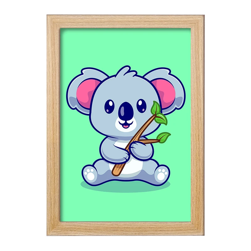 تابلو خندالو مدل حیوانات بامزه کوآلا کد 25408