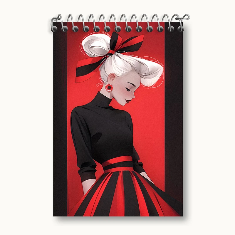 دفتر یادداشت 50 برگ خندالو طرح دخترانه کد N3825