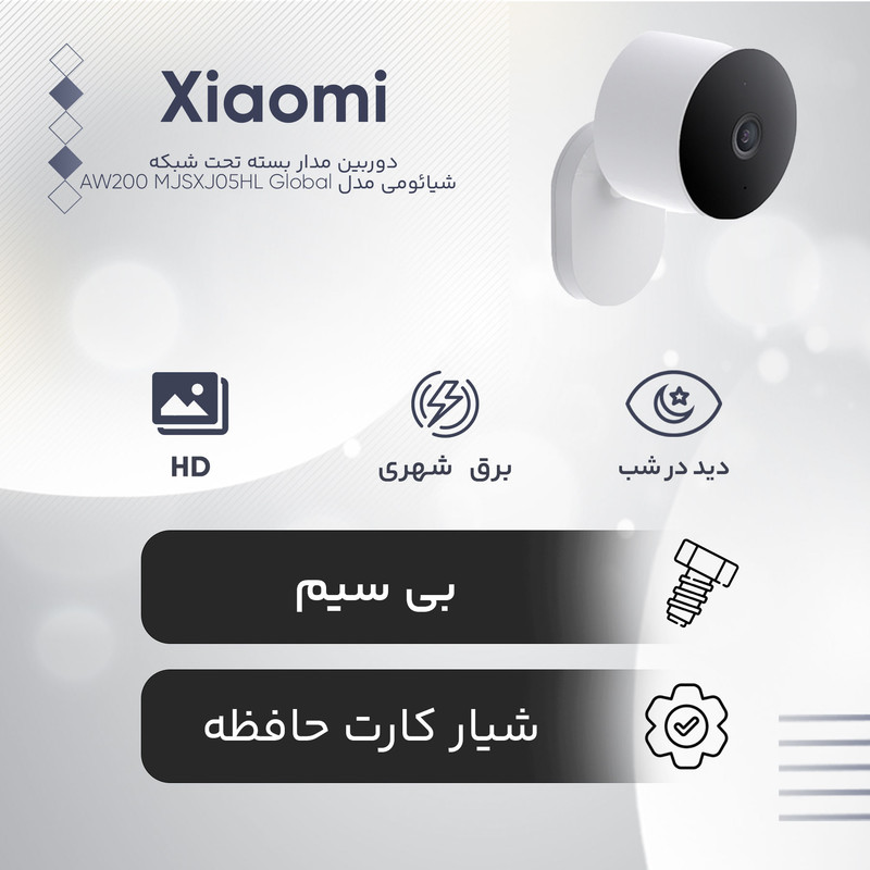 دوربین مداربسته تحت شبکه شیائومی مدل AW200 MJSXJ05HL Global