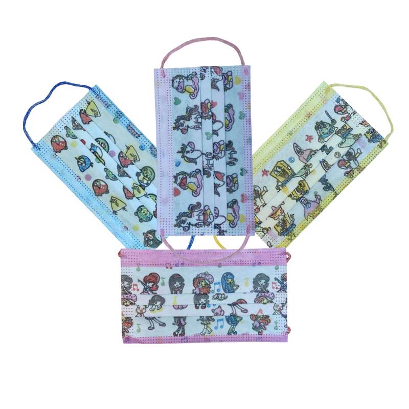 ماسک تنفسی کودک وحدت مدل چندرنگ دخترانه بسته 30 عددی ماسک تنفسی کودک وحدت مدل چندرنگ دخترانه بسته 30 عددی