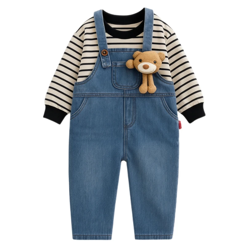 ست سویشرت و شلوار دخترانه مدل تدی