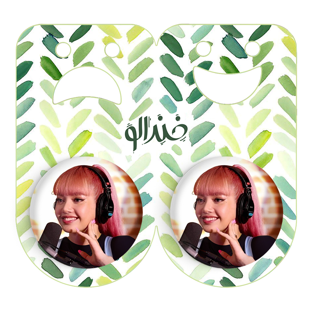 پیکسل خندالو مدل لیسا بلک پینک کد 14354 به همراه مگنت