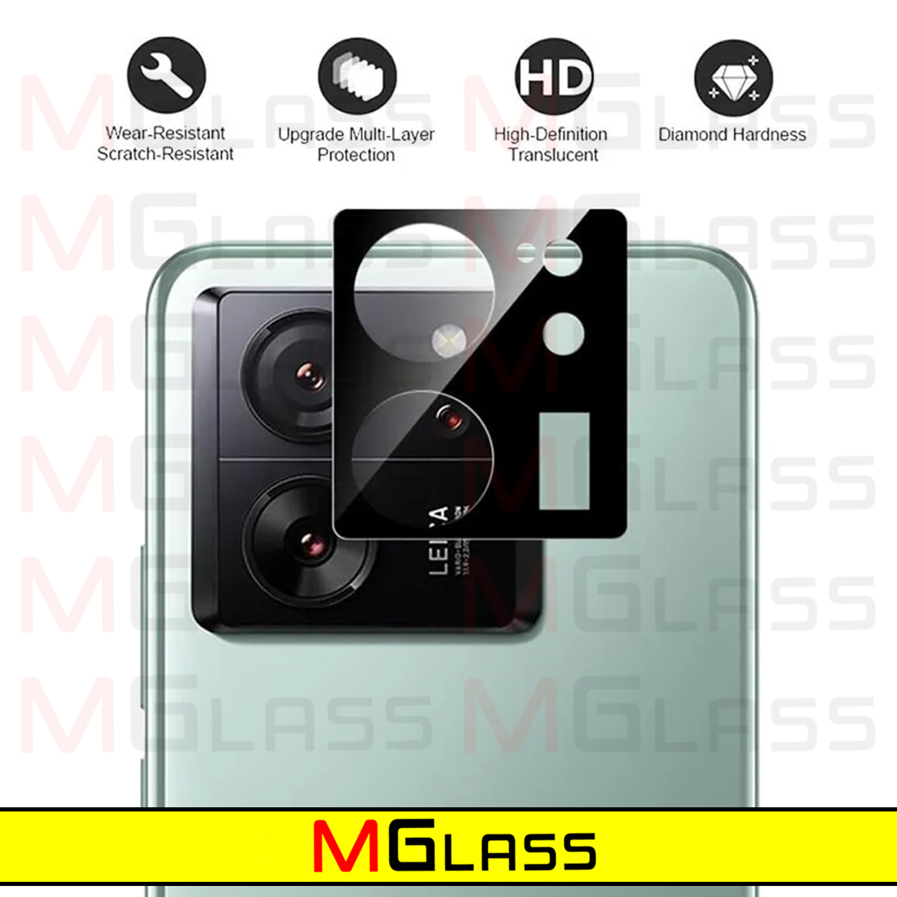محافظ لنز دوربین ام‌گلس مدل 3D-MG مناسب برای گوشی موبایل شیائومی 13T / 13T Pro