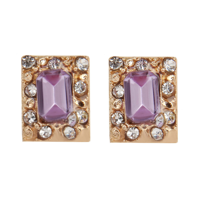 گوشواره دخترانه بازرگانی میلادی مدل نگین دار کد GZN_276 گوشواره دخترانه بازرگانی میلادی مدل نگین دار کد GZN_276