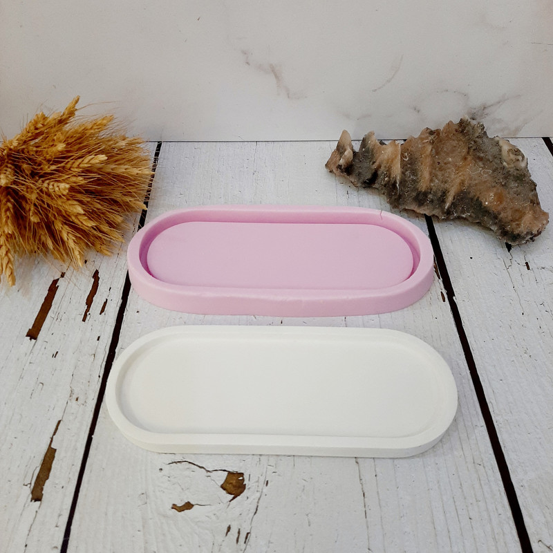 قالب سیلیکونی مدل سینی طرح بیضی