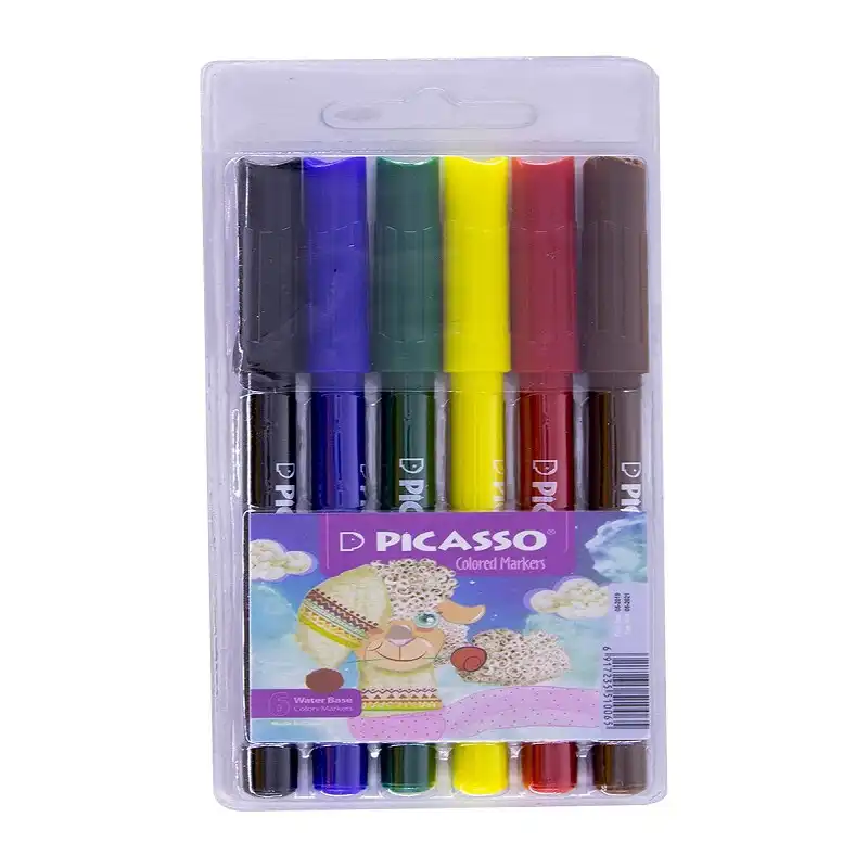 ماژیک رنگ آمیزی 6رنگ پیکاسو مدل آرت