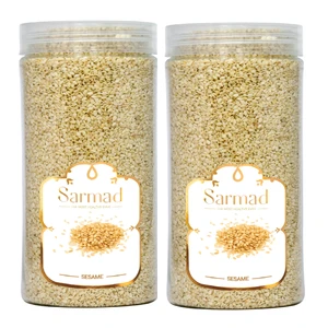 کنجد سفید ممتاز سرمد-900 گرم بسته 2 عددی