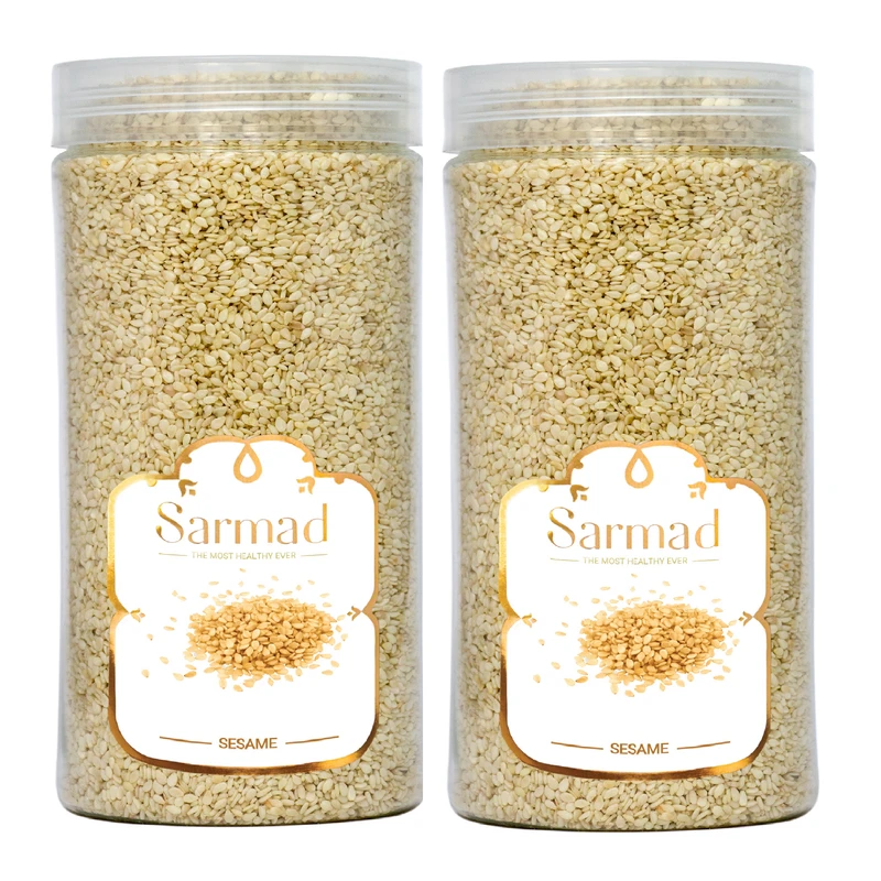 کنجد برشته دوآتشه ممتاز سرمد - 500 گرم بسته 2 عددی