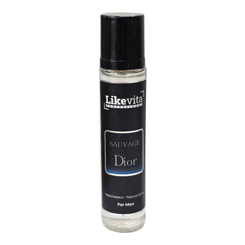 عطر جیبی مردانه لایک ویتا مدل ساواج دیور با رایحه تلخ و معتدل حجم 22 میلی‌لیتر
