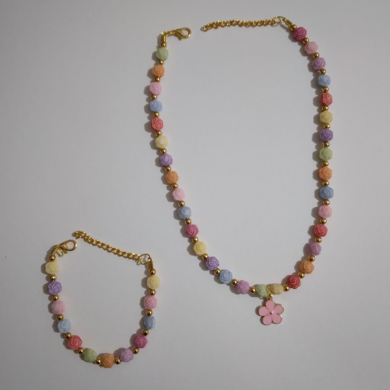 نیم ست دخترانه مدل رز