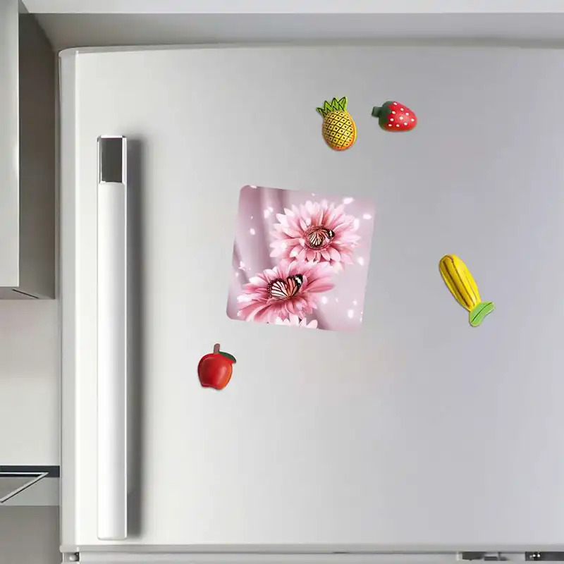 مگنت طرح گل و پروانه مدل mg10196