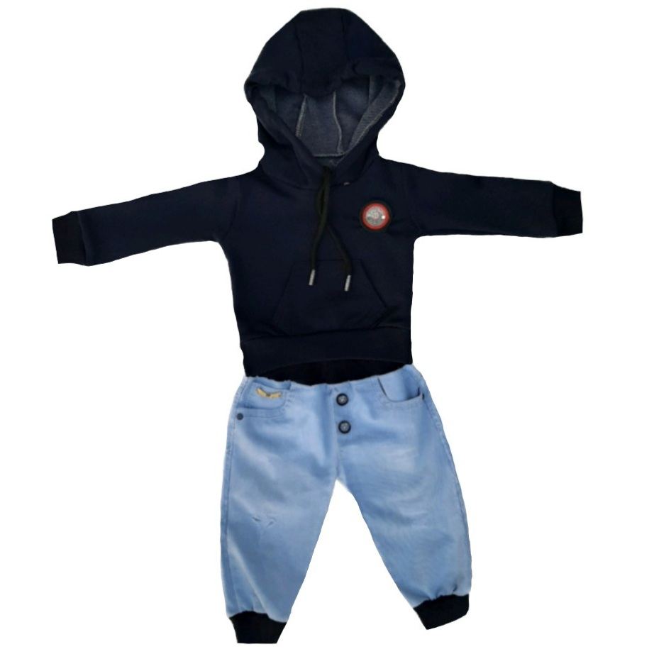 ست هودی و شلوار نوزادی مدل 300