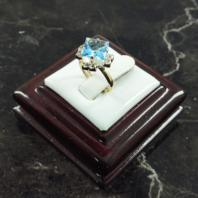 انگشتر دخترانه سلین کالا مدل توپاز کد 14 انگشتر دخترانه سلین کالا مدل توپاز کد 14