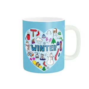 ماگ پاد آفرین طرح زمستانی  کد 2029