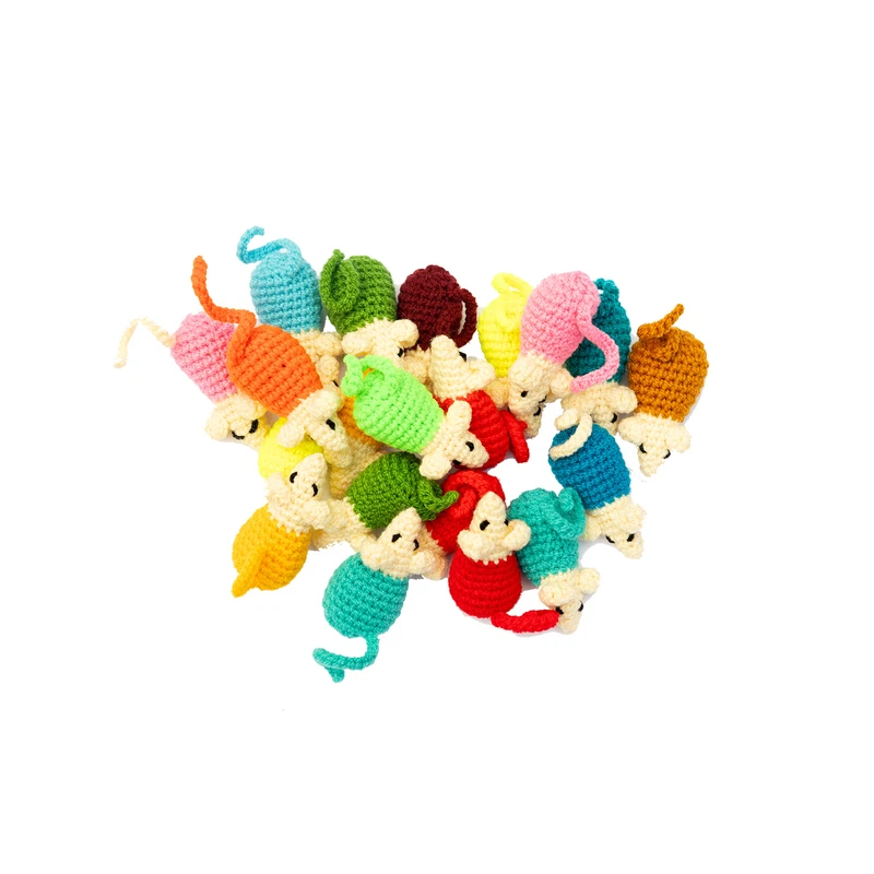 اسباب بازی سگ و گربه مدل موش اسباب بازی مجموعه 20 عددی