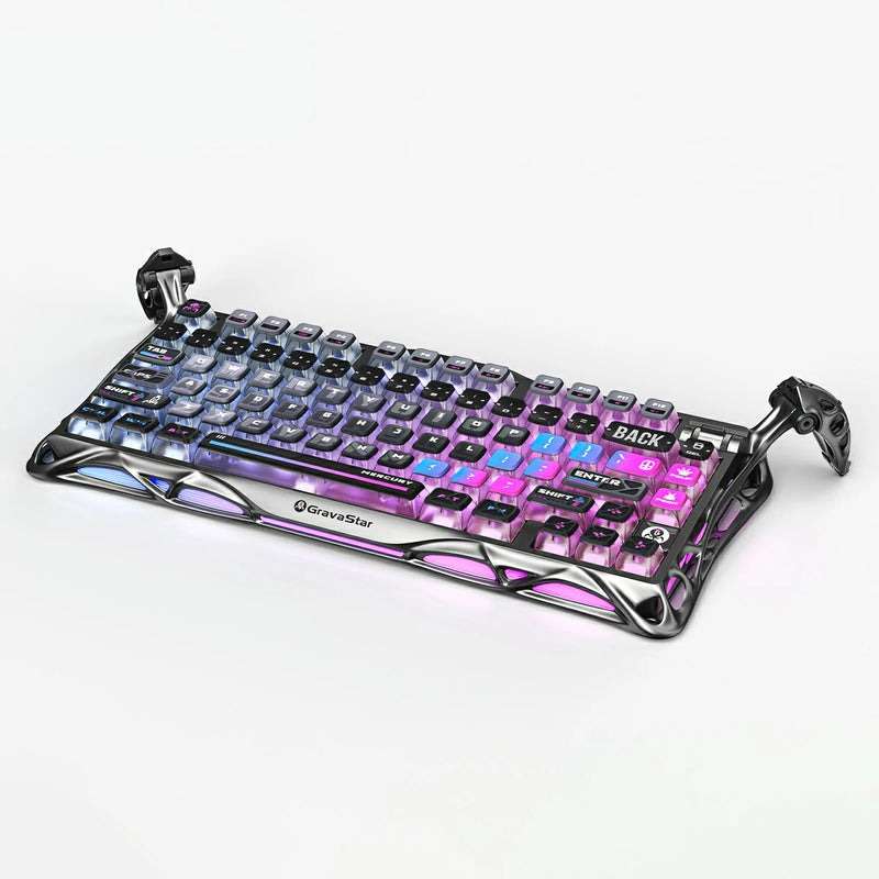 کیبورد مخصوص بازی گراوا استار مدل  Mercury K1 Pro Cyberpunk