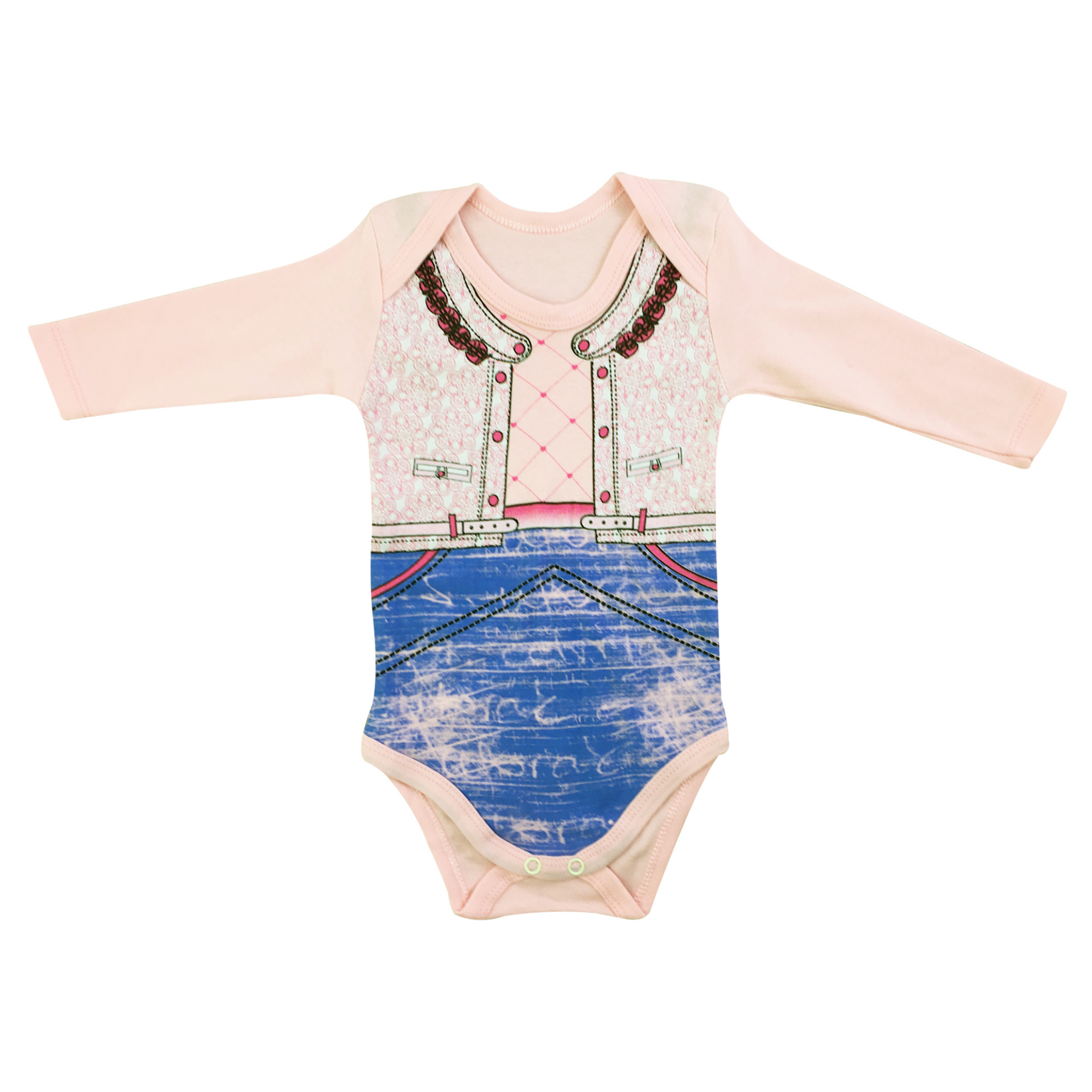 بادی آستین بلند نوزادی مدل findik 04