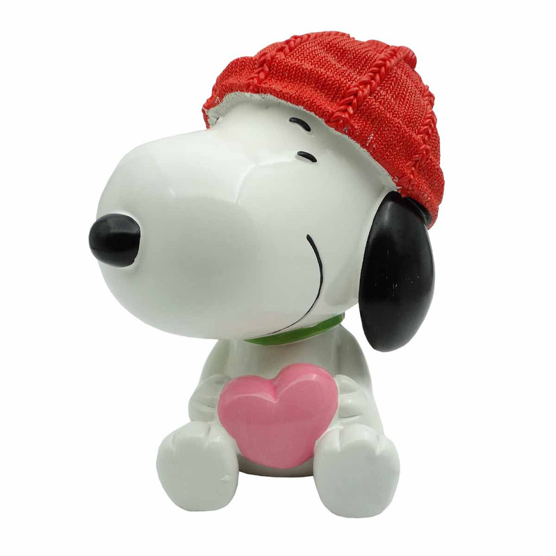 مجسمه مدل قلک سگ مهربان کلاه زمستانی کد S01