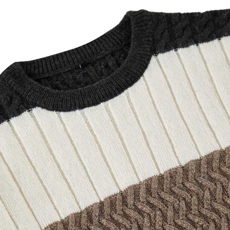 پلیور یقه گرد مردانه مدل 839240260 طرح ترندیول