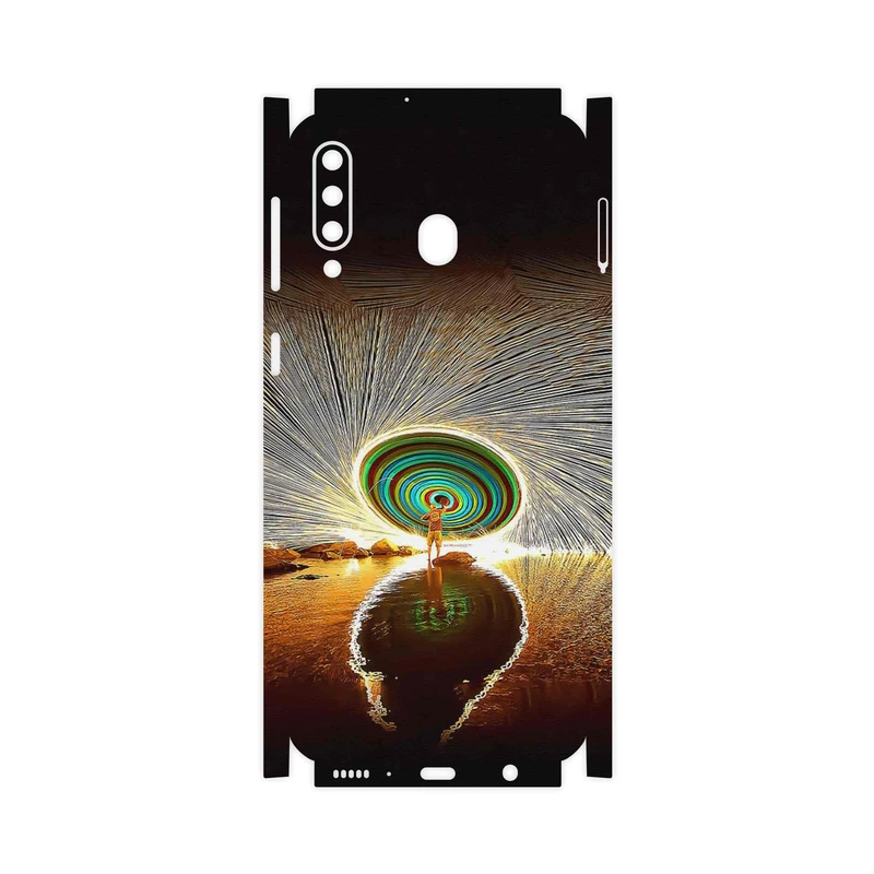 برچسب پوششی ماهوت مدل Night Light Fountain-FullSkin مناسب برای گوشی موبایل سامسونگ Galaxy M30