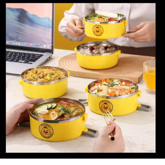 ظرف غذای کودک طرح اردک کد 1369n