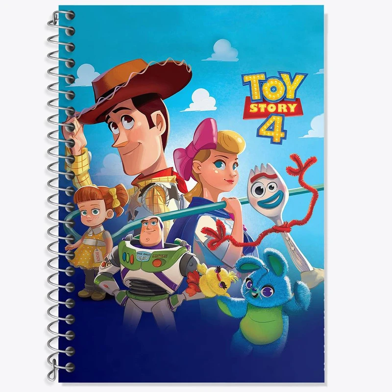 دفتر زبان 50 برگ خندالو مدل سه خط طرح داستان اسباب بازی Toy Story کد 3927