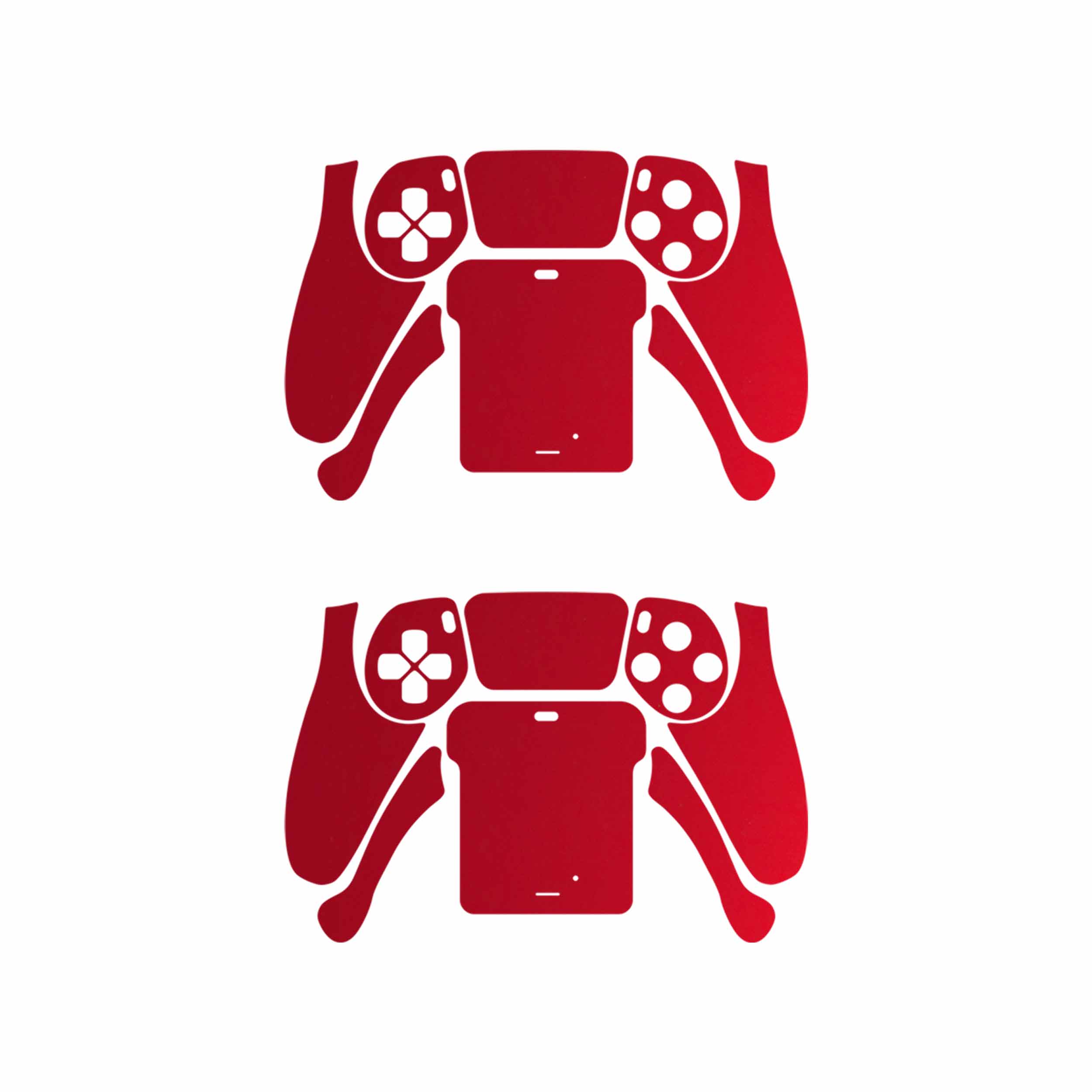 برچسب دسته بازی PS5 ماهوت مدل Matte-Warm-Red بسته دو عددی