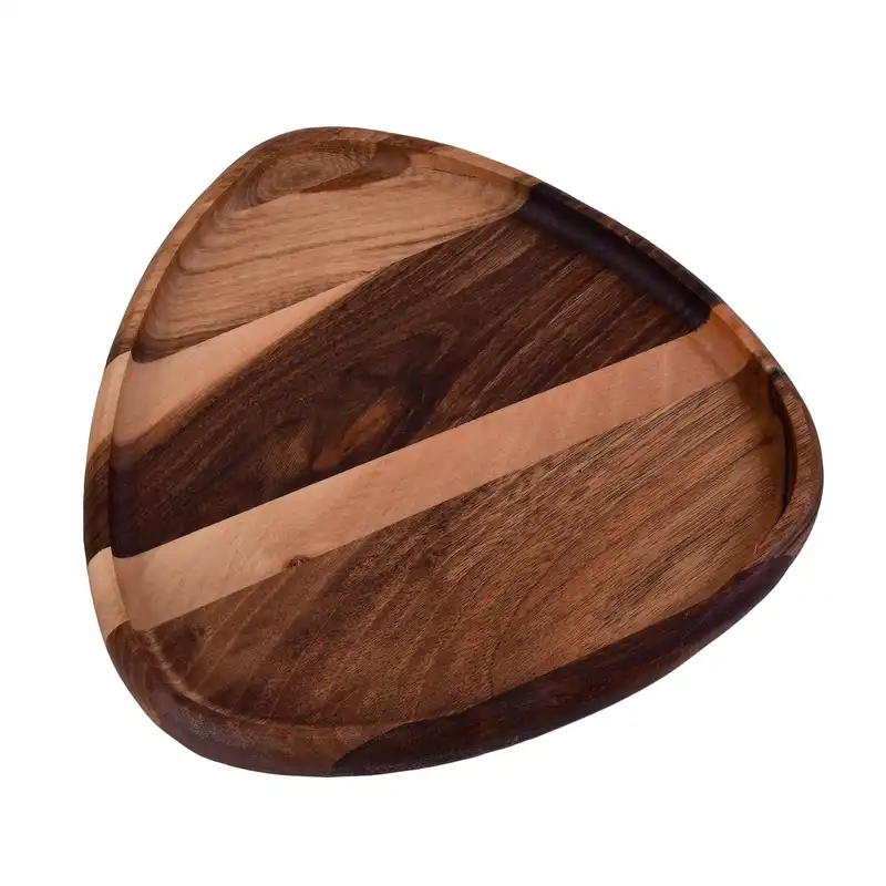 بشقاب چوبی مدل دفرمه کد 20