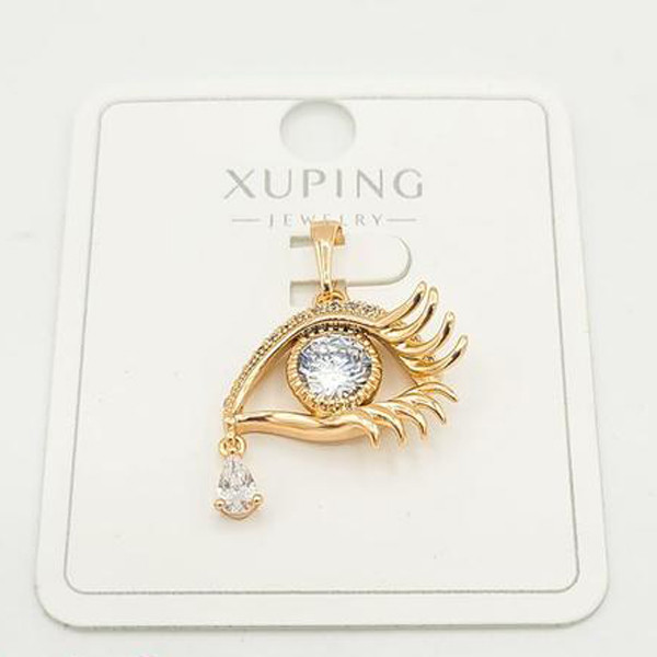 آویز گردنبند زنانه ژوپینگ مدل چشم نگینی 218