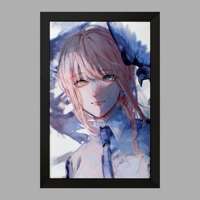 تابلو خندالو مدل ماکیما انیمه مرد اره ای Chainsaw Man  کد 17972