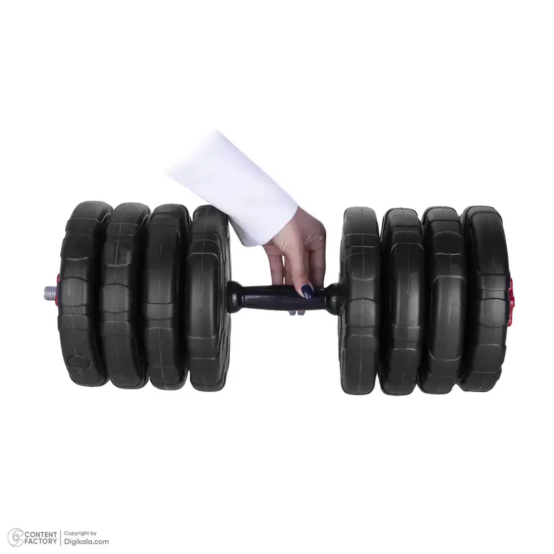 دمبل رادیس فیت مدل  DVP-20-2.5 وزن 20 کیلوگرم بسته دو عددی