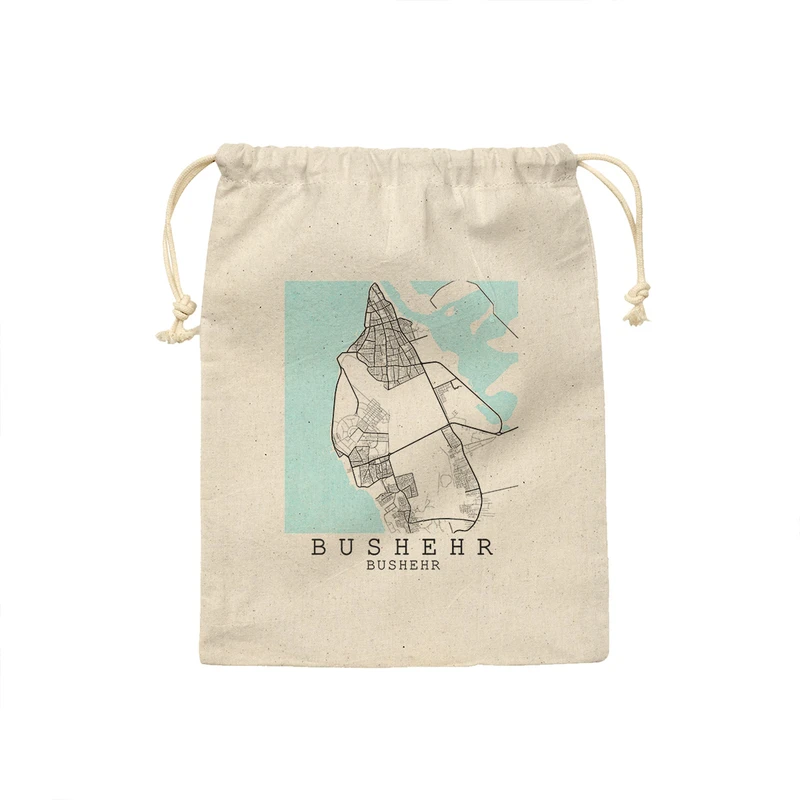 نظم دهنده ترمه طراحان ایده مدل نقشه شهر بوشهر کد map0506 - L سایز 40x28 سانتی متر