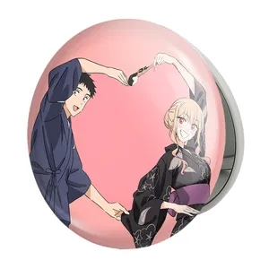 آینه جیبی خندالو طرح گوجو و کیتاگاوا انیمه مای درس آپ دارلینگ مدل تاشو کد 23841 