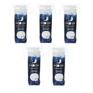 پد آرایش پاک کن هوم مون مدل pure cotton مجموعه 5 عددی