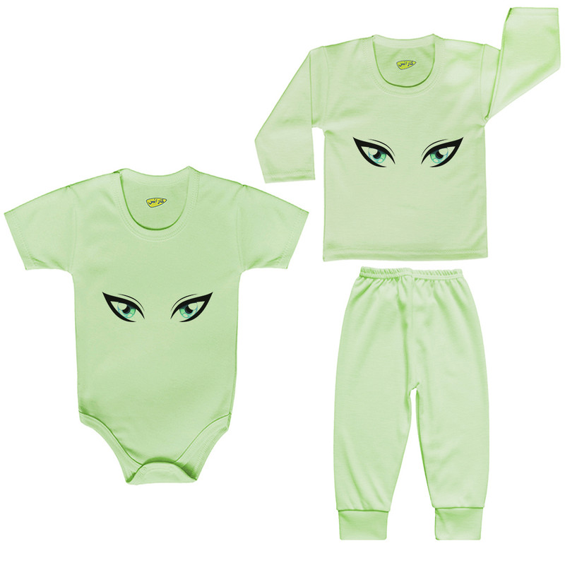 ست 3 تکه لباس نوزادی کارانس مدل PRSG-3168