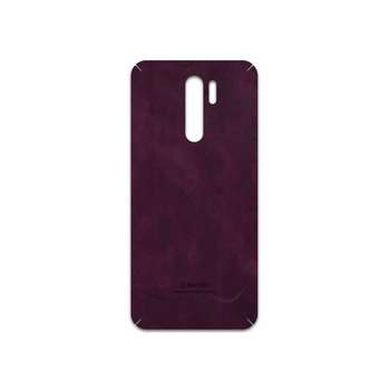 برچسب پوششی ماهوت مدل Red Violet Buffalo Leather مناسب برای گوشی موبایل شیائومی Redmi 9