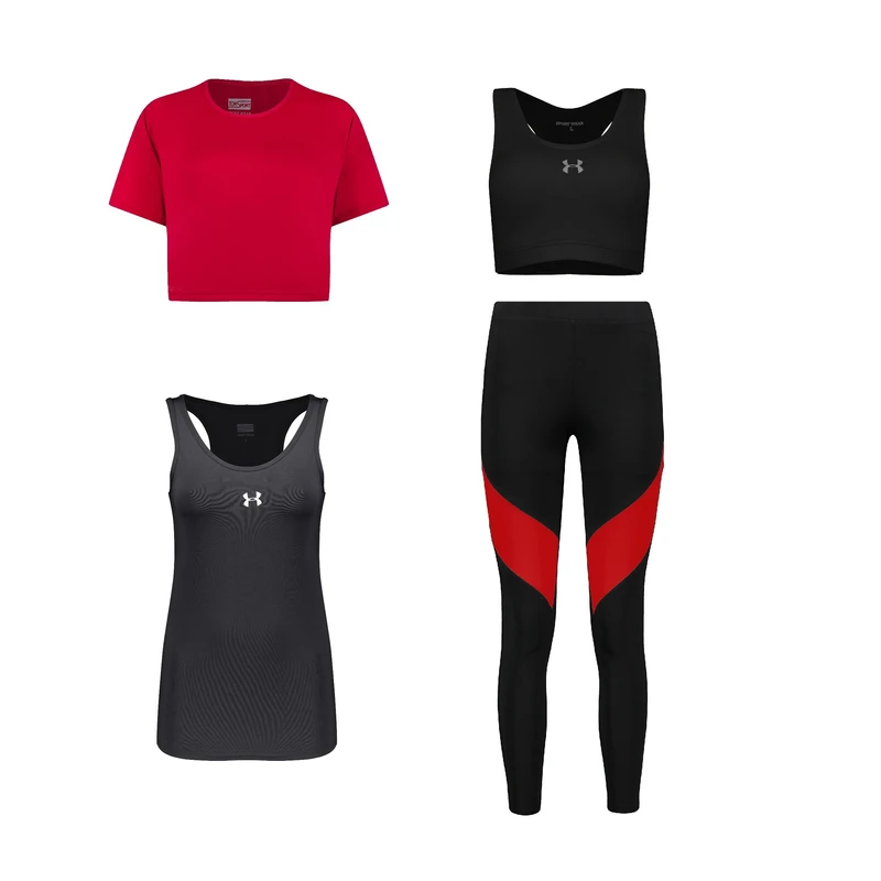 ست چهار تکه لباس ورزشی زنانه مدل 1801-1401-9101-56