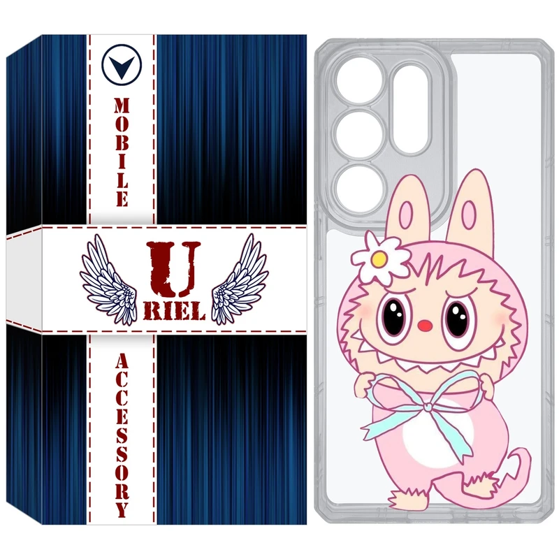 کاور یوریل مدل Clear کد 146 طرح لبوبو Labubu مناسب برای گوشی موبایل سامسونگ Galaxy S25 Ultra