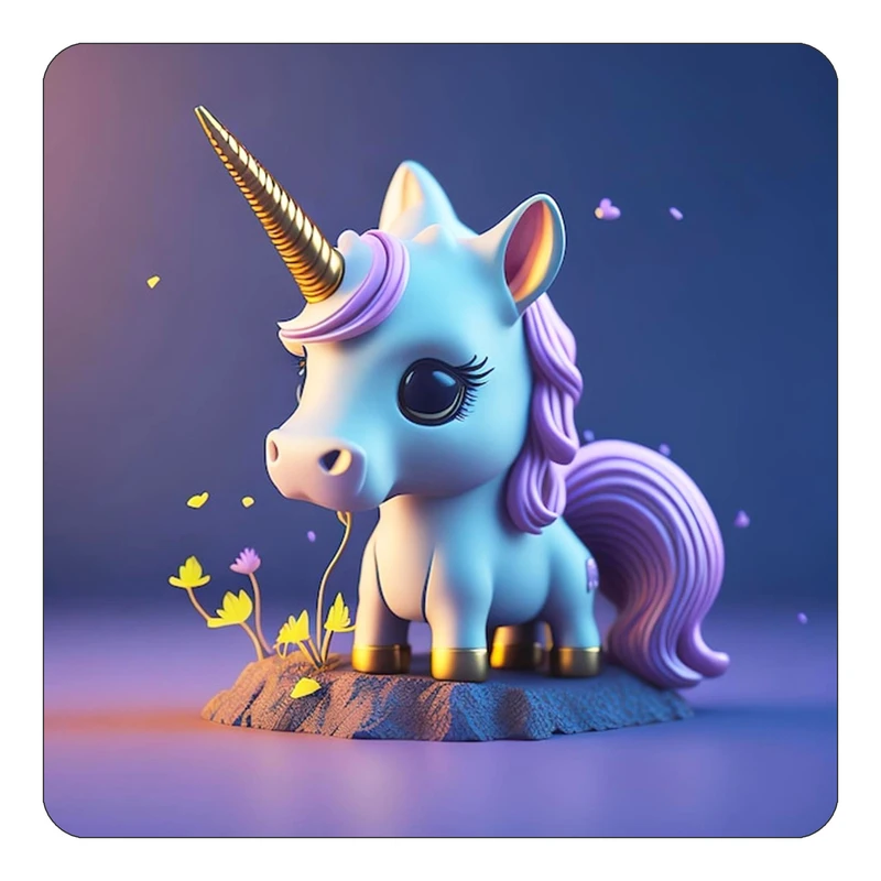 مگنت کاکتی طرح اسب تک شاخ و یونیکورن مدل mp31848