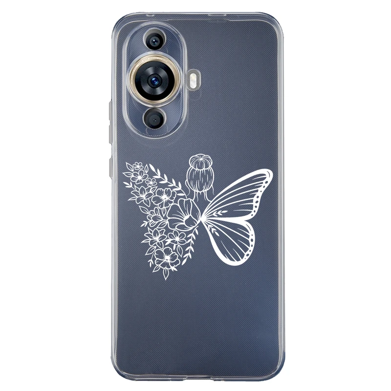 کاور مگافون طرح دختر پروانه ای مدل C53-W مناسب برای گوشی موبایل هوآوی Nova 11 