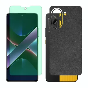 Glass Together model Green light screen protector suitable for Xiaomi Poco X7 Pro mobile phone with back cover sticker