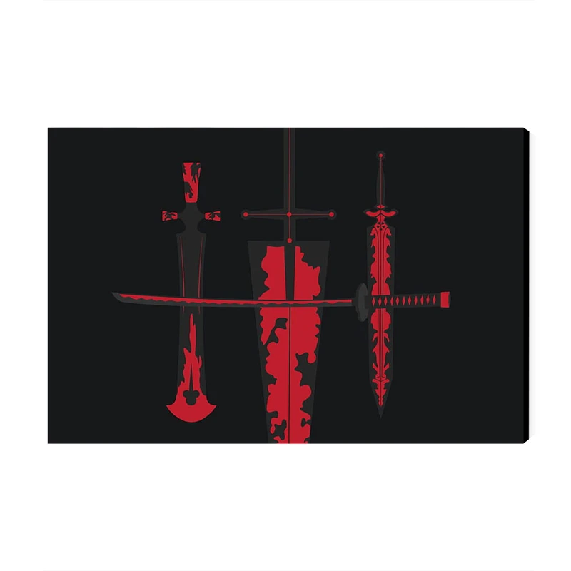 تابلو شاسی عرش مدل انیمه شبدر سیاه Black Clover کد As1454