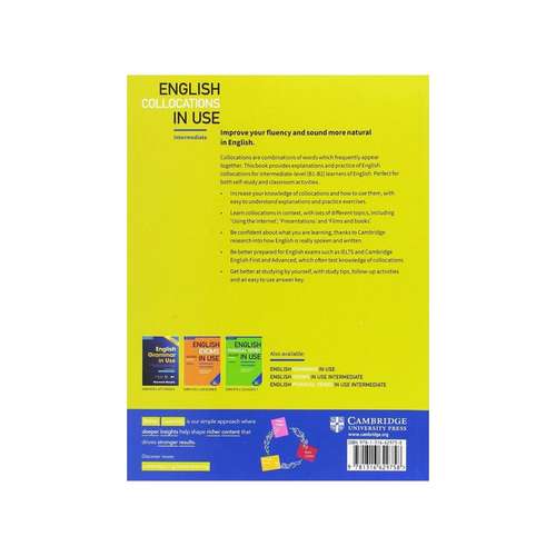 کتاب English collocation in use اثر M. McCarthy and F.ODell انتشارات Cambridge دو جلدی