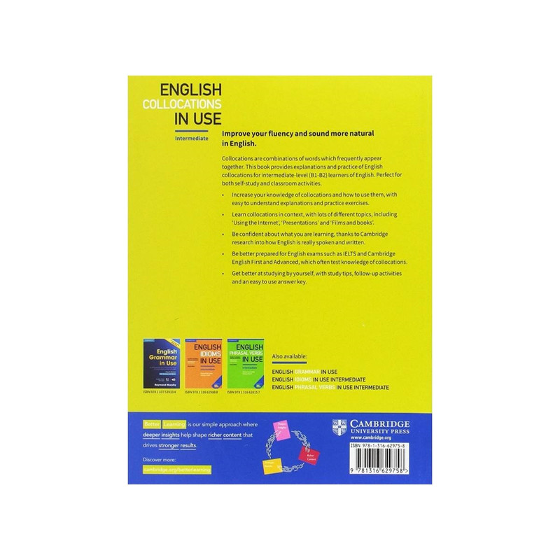 کتاب English collocation in use intermediate اثر Felicity O Dell and Michael Mccarthy انتشارات Cambridge کتاب English collocation in use intermediate اثر Felicity O Dell and Michael Mccarthy انتشارات Cambridge