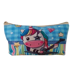 کیف لوازم آرایش زنانه مدل یونیکورن و گیتار کد Guitar-uni-2017