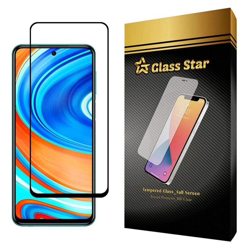 محافظ صفحه نمایش گلس استار مدل FGX مناسب برای گوشی موبایل شیائومی Redmi Note 9 Pro