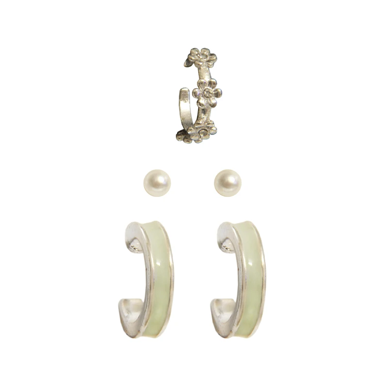 گوشواره زنانه BD40 مجموعه 3 عددی