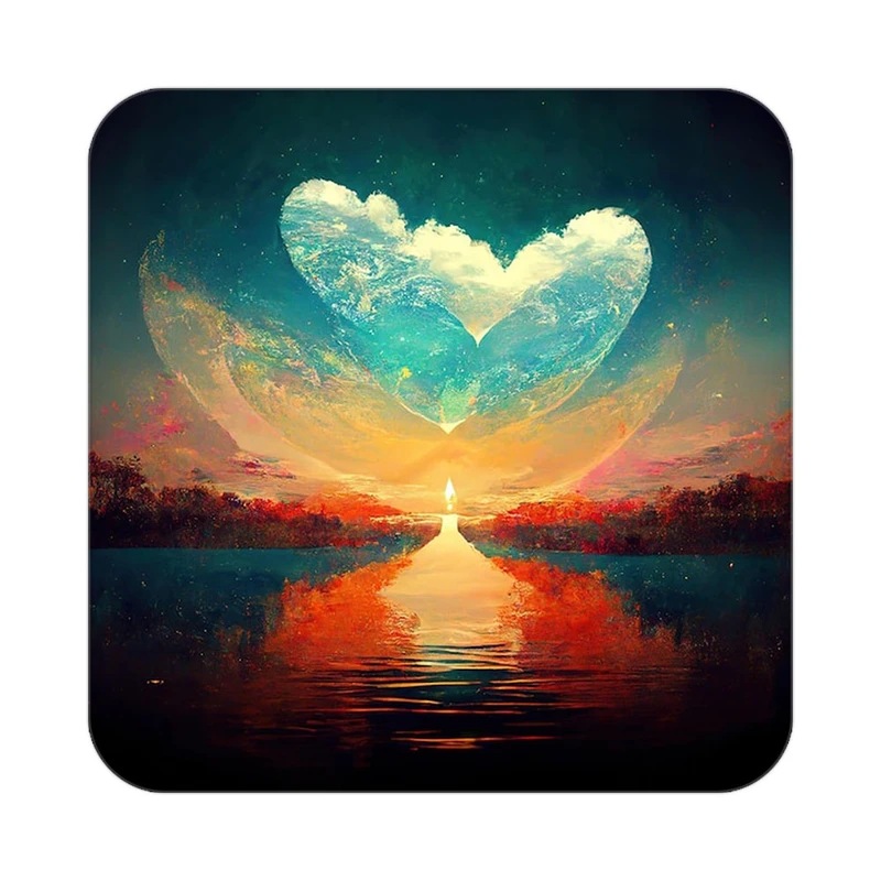 زیر لیوانی کاکتی مدل عاشقانه کد mp12599