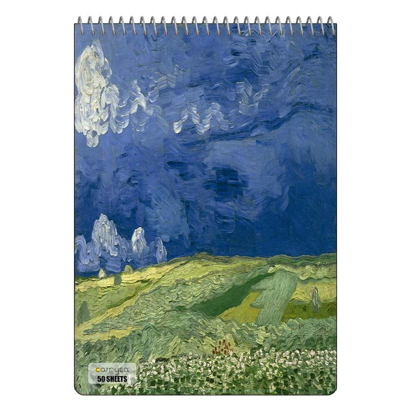 دفتر نقاشی 50 برگ سیمی کارنیکا طرح نقاشی های ون گوگ Van Gogh Paintings کد 30235